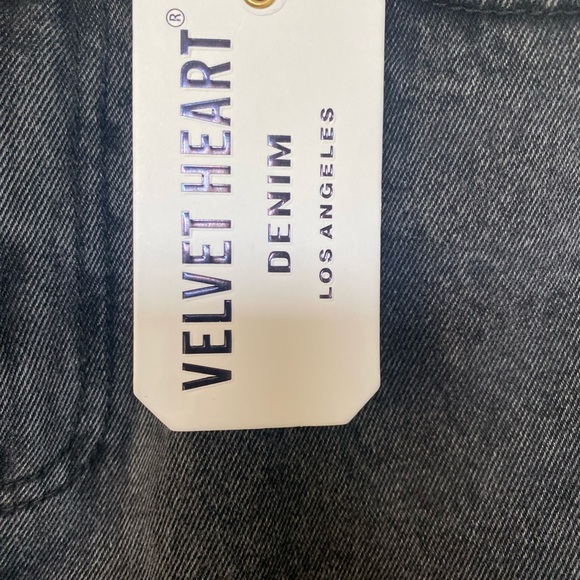 Velvet Heart Black Jean Skirt. Size 27. NWT - Picture 6 of 8